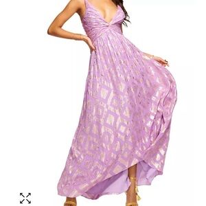 Ramy Brook Toby V Neck Gown - Sz 6 - Maui Lilac